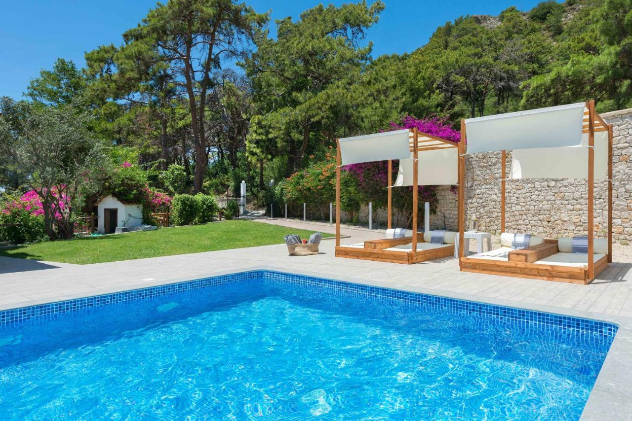 Una Villa Rhodes Ixia  Exteriör bild